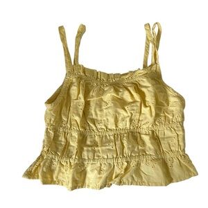 Yellow Cropped Tank Top. Size - M. Condition - Great. Color - Yellow